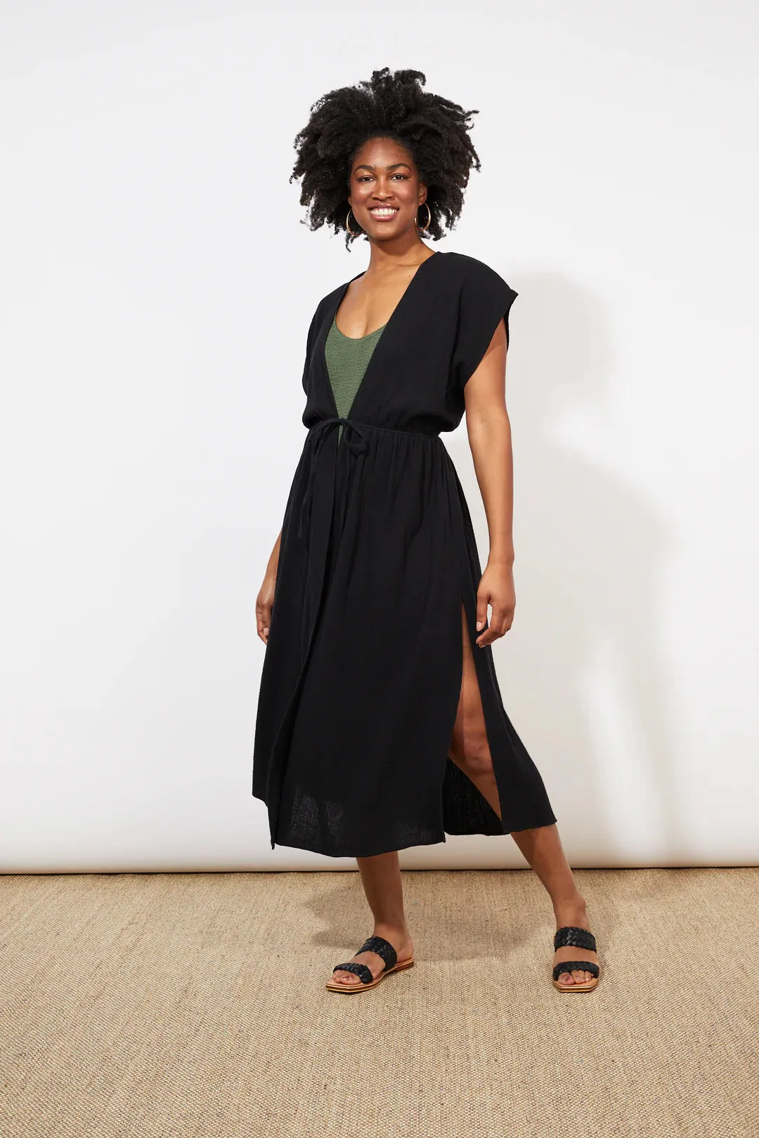 Tulum Wrap Dress - Jet