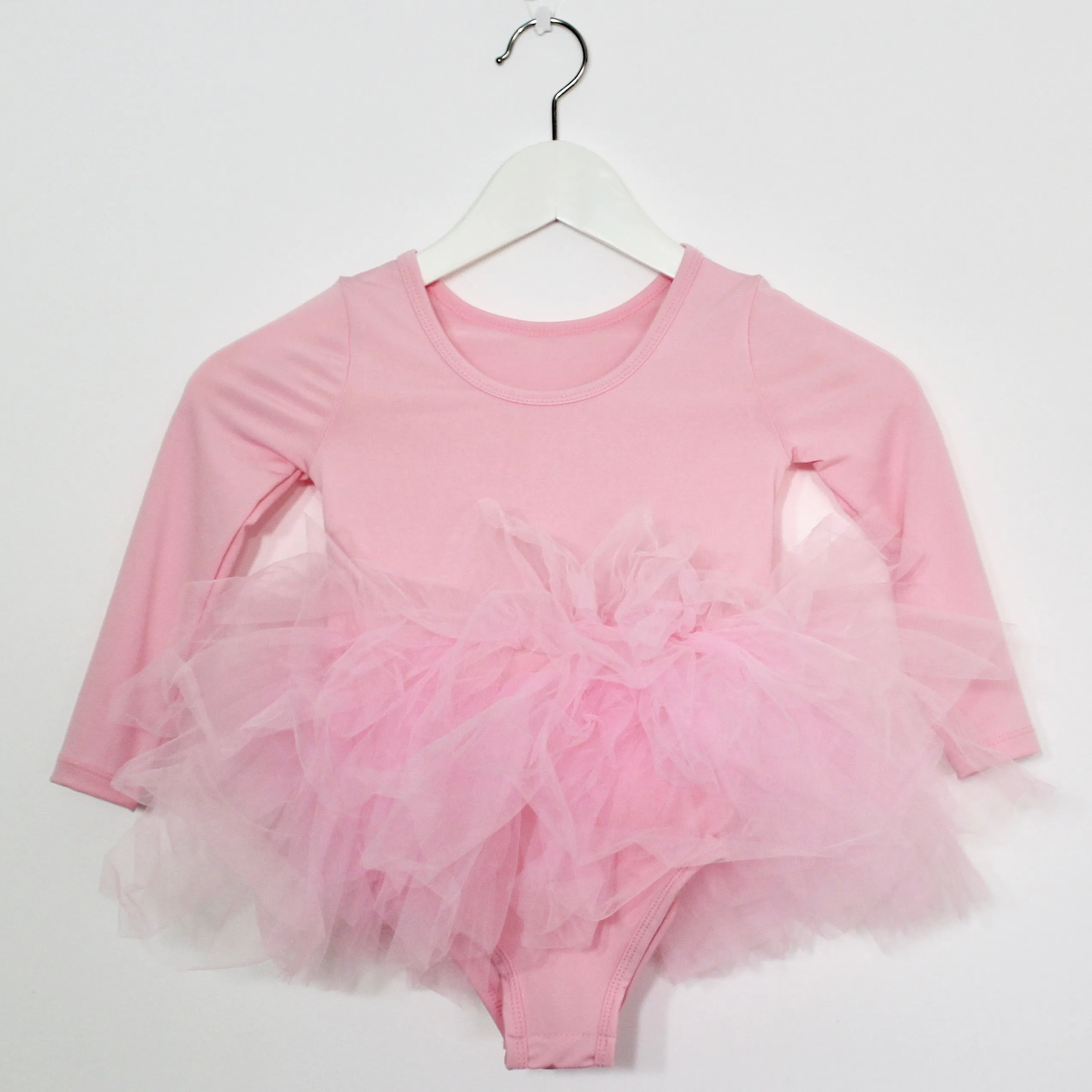 Tutu Dress Pink Long Sleeve