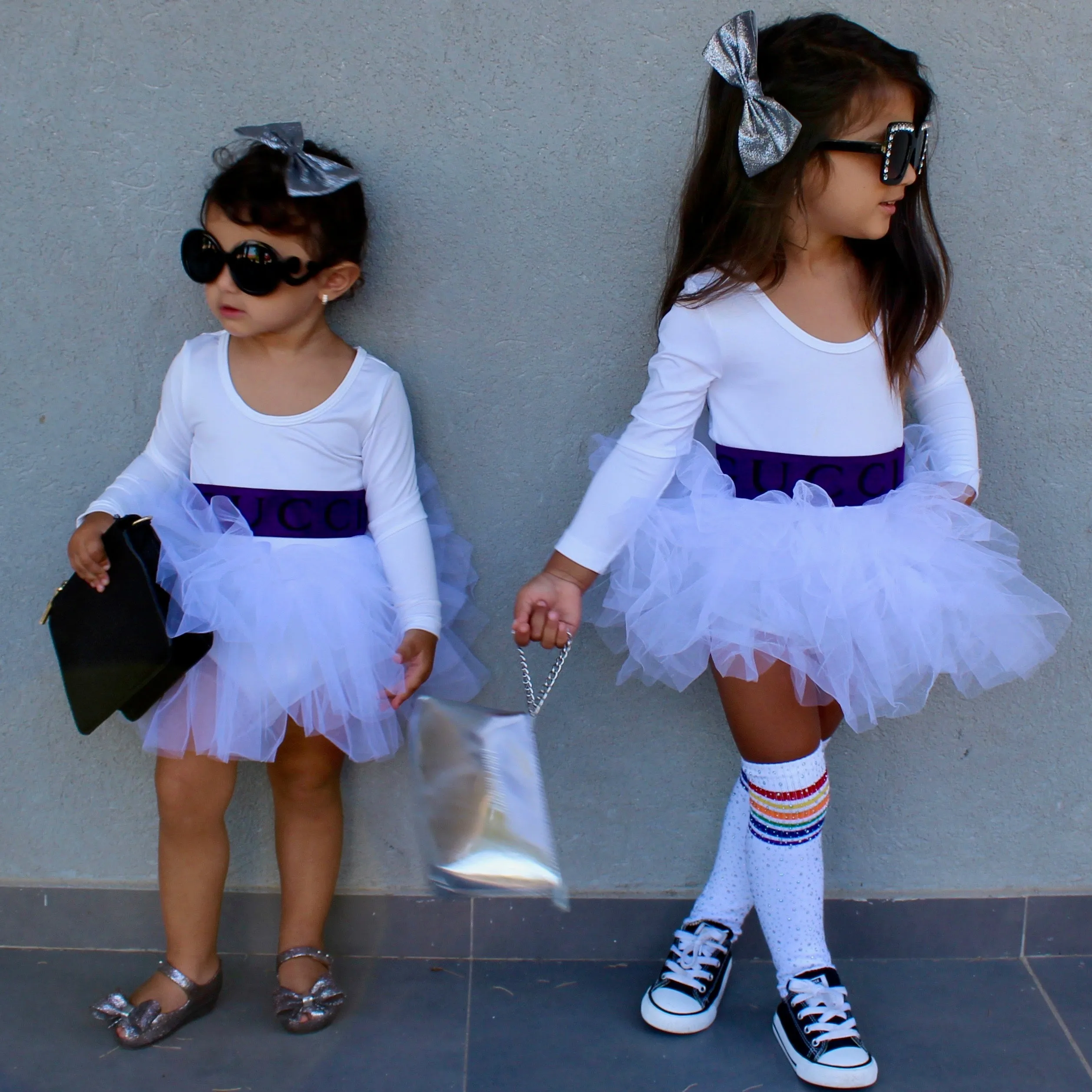Tutu Dress White Long Sleeve