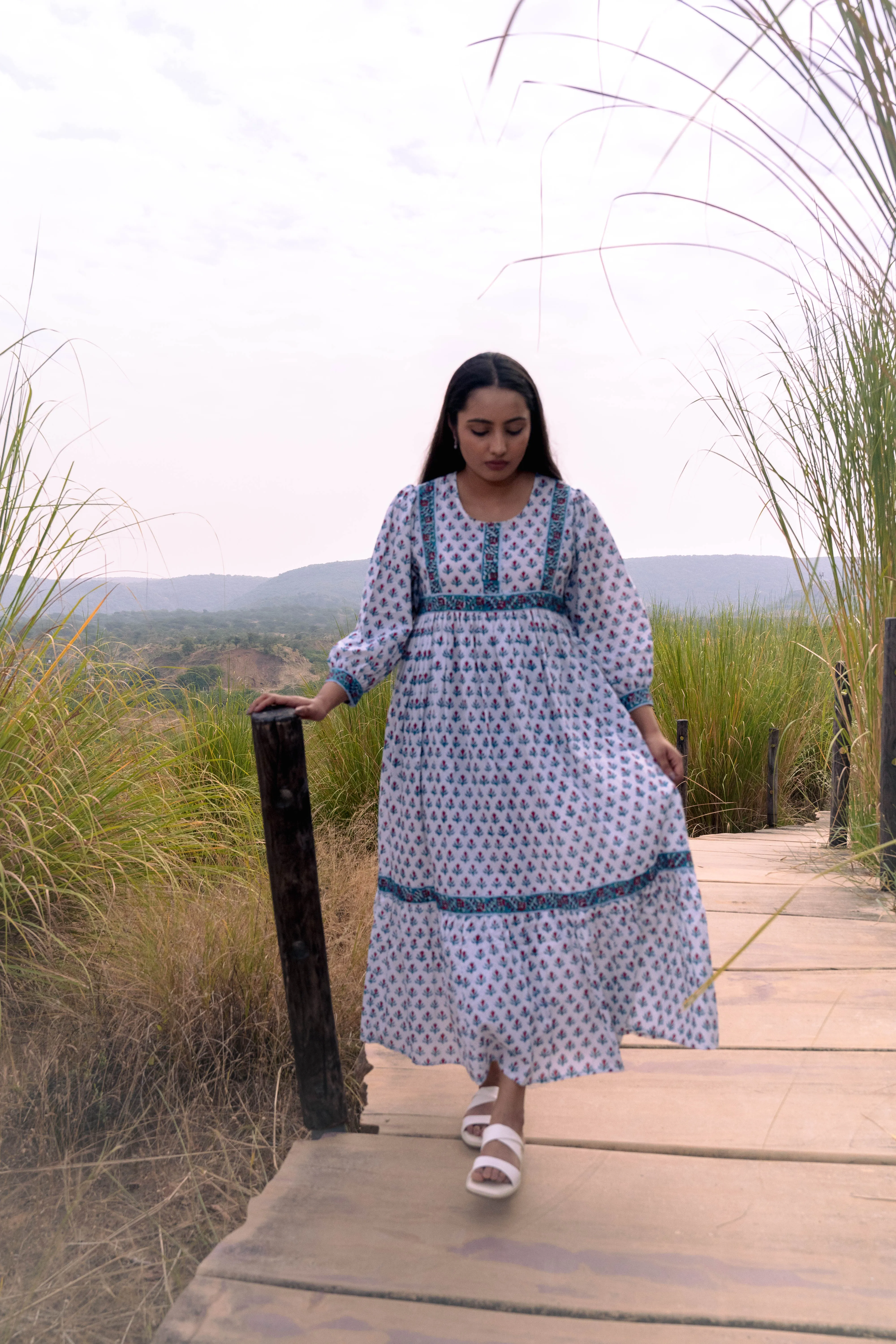 White Bohemian Dress