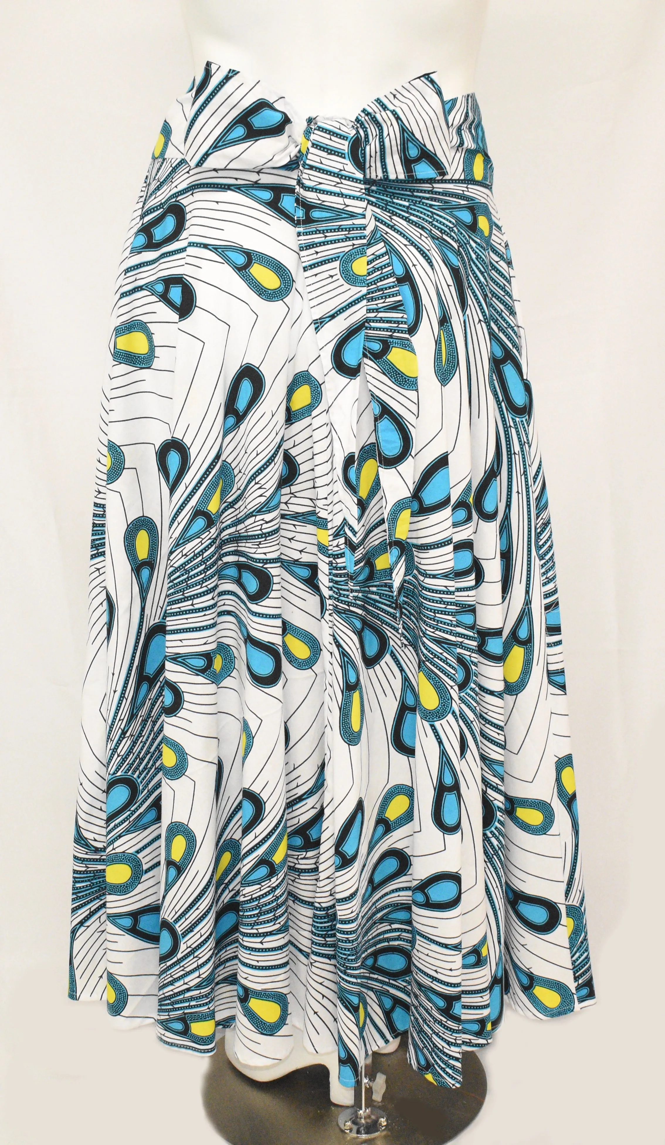 White Splash Long Maxi Skirt Original Superior