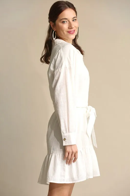 White Willow Cotton Dress-Pre-Order