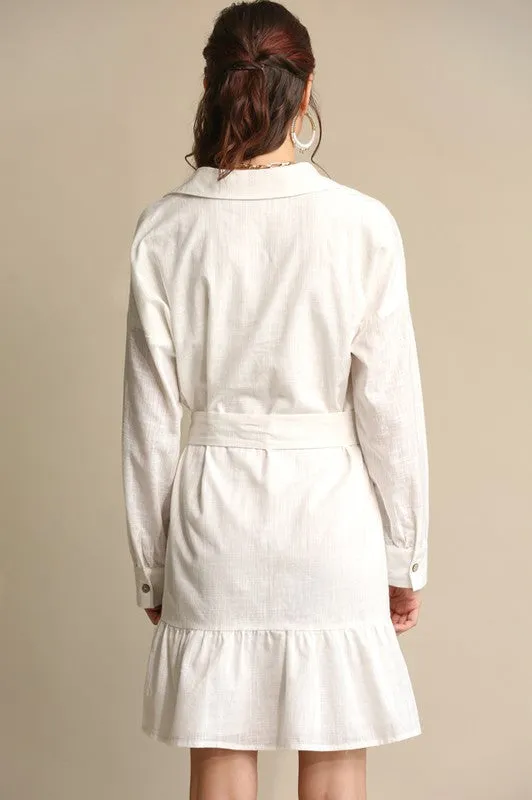 White Willow Cotton Dress-Pre-Order