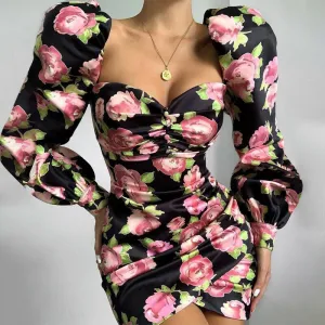 Women Sexy Party Short Slim Fit Mini Bandage Dress