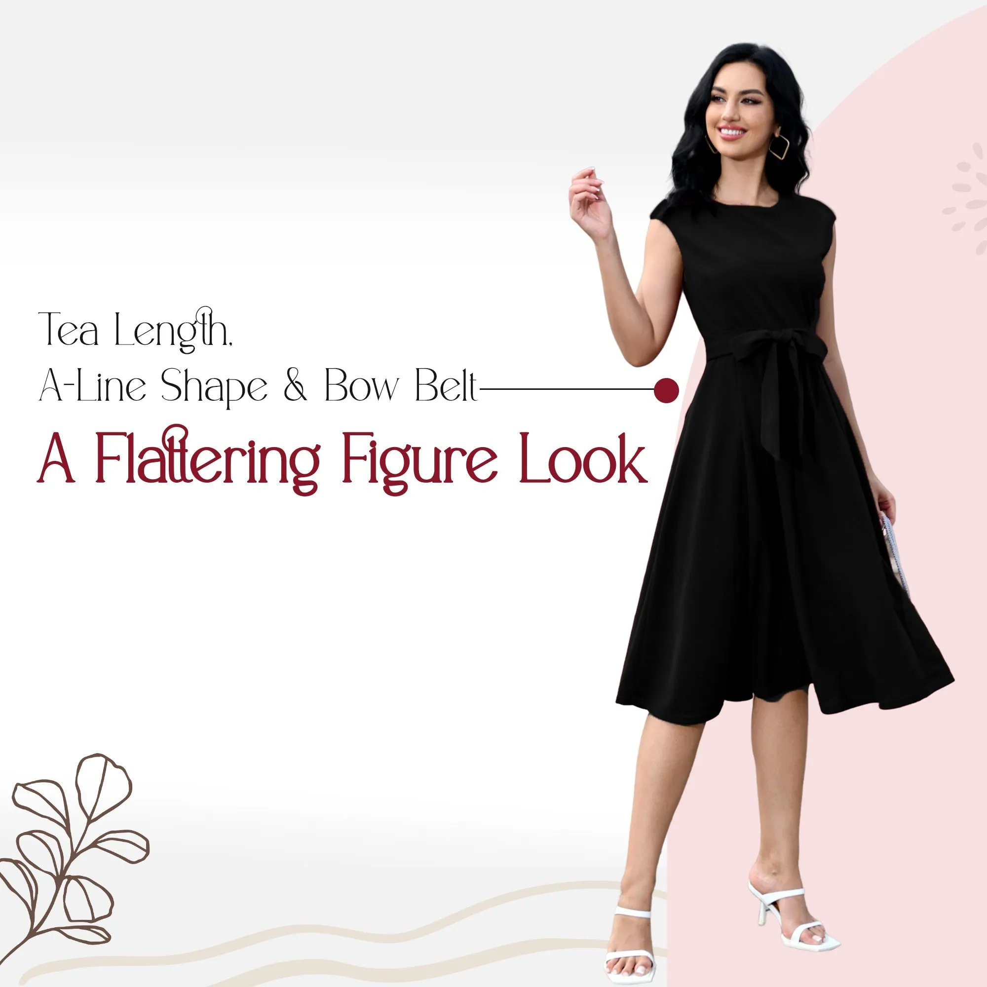 Womens Vintage Cocktail Dresses - Bridesmaid & Prom Dress - Black