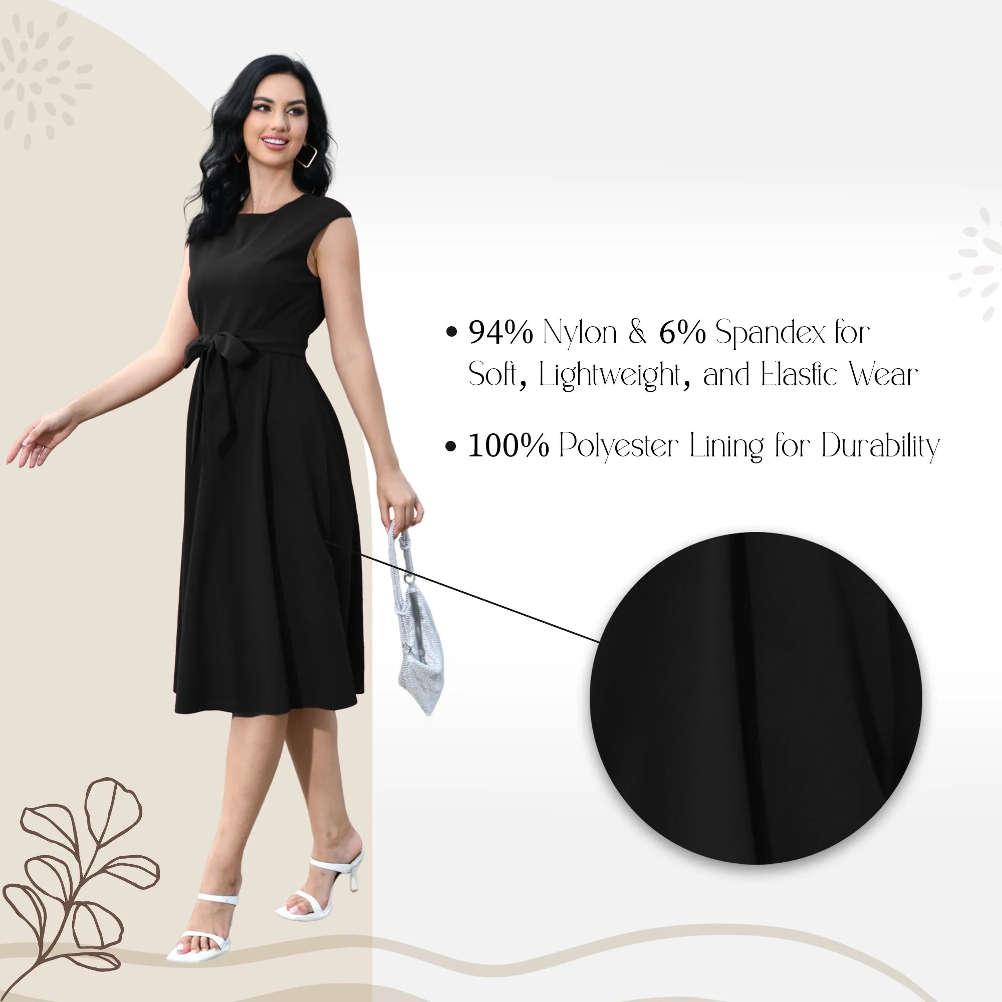Womens Vintage Cocktail Dresses - Bridesmaid & Prom Dress - Black