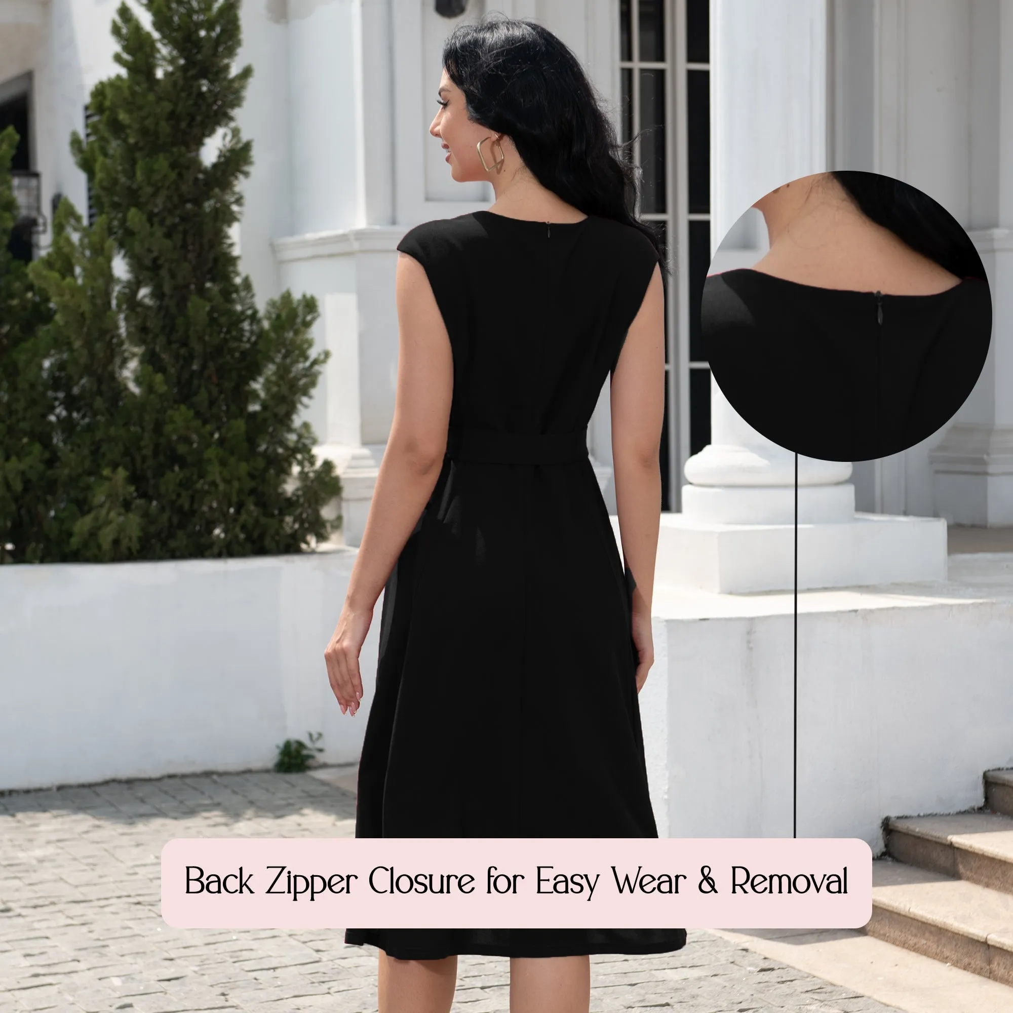Womens Vintage Cocktail Dresses - Bridesmaid & Prom Dress - Black
