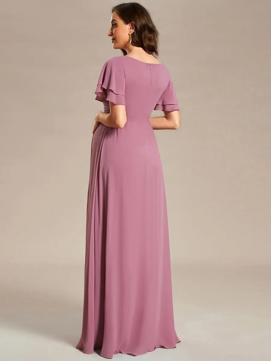 Yolanda dusky rose sweet maternity or bridesmaid gown s18 Express NZ wide