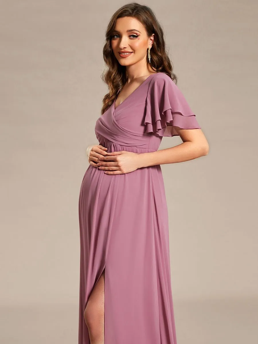 Yolanda dusky rose sweet maternity or bridesmaid gown s18 Express NZ wide